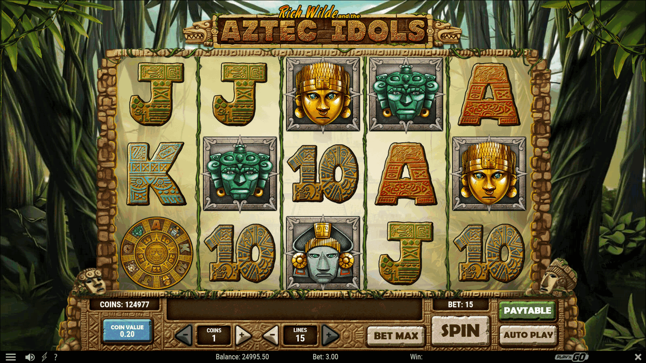 Aztec Idols Online-Spielautomat